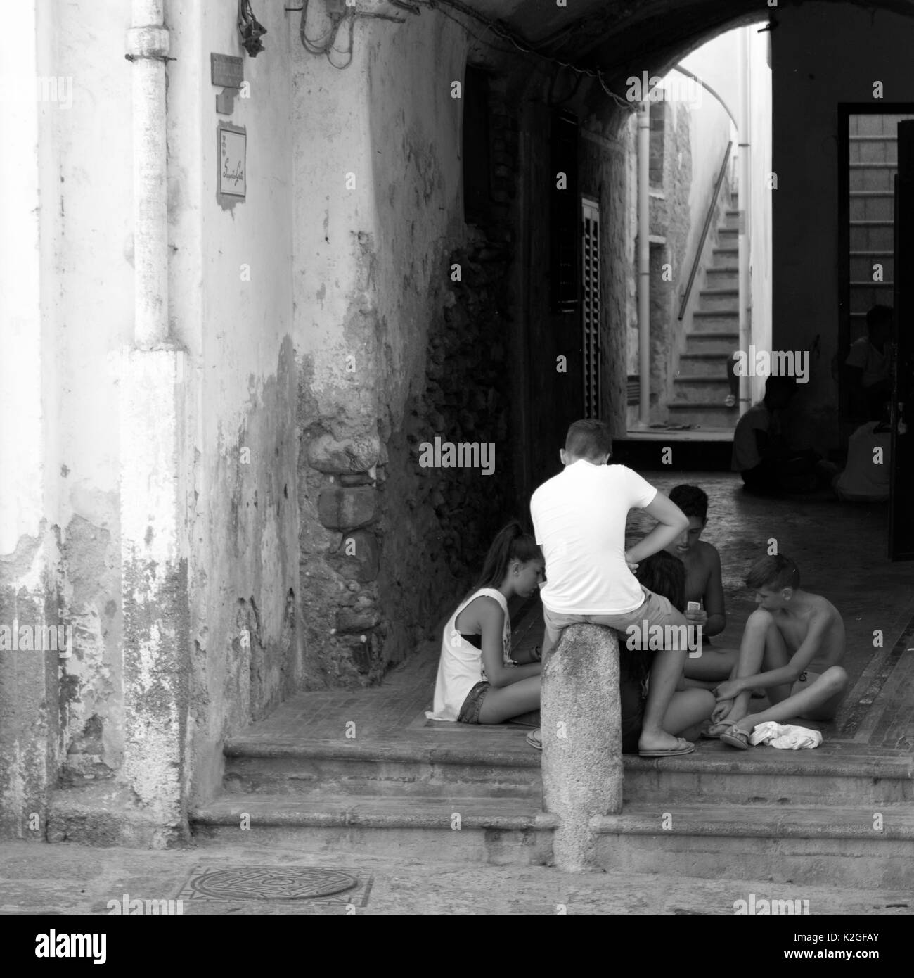 Chiacchiere Foto Stock