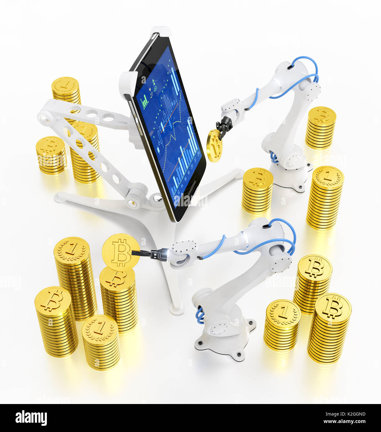 Data mining automatizzate di Crypto-Currency Foto Stock