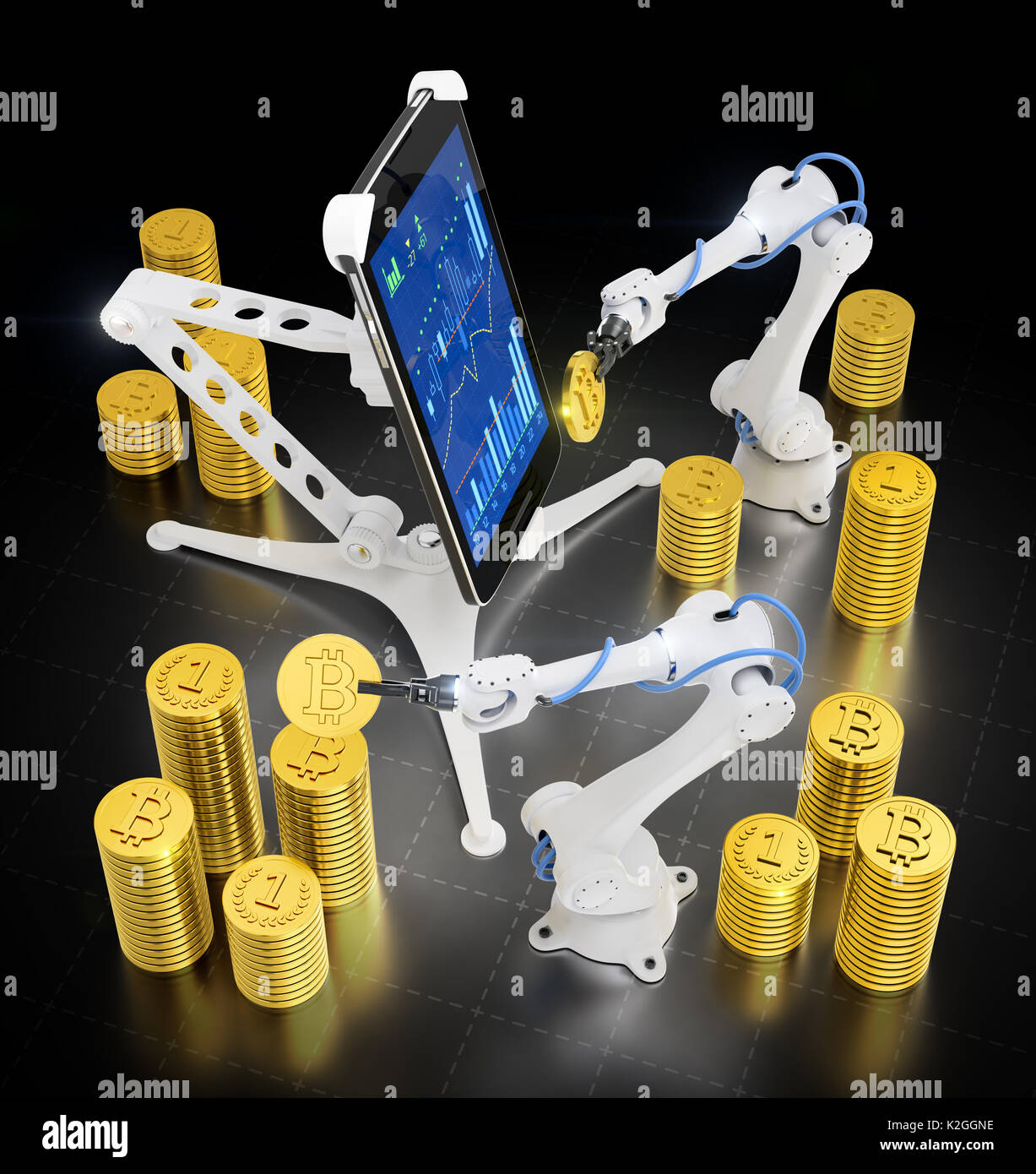 Data mining automatizzate di un Crypto-Currency Foto Stock