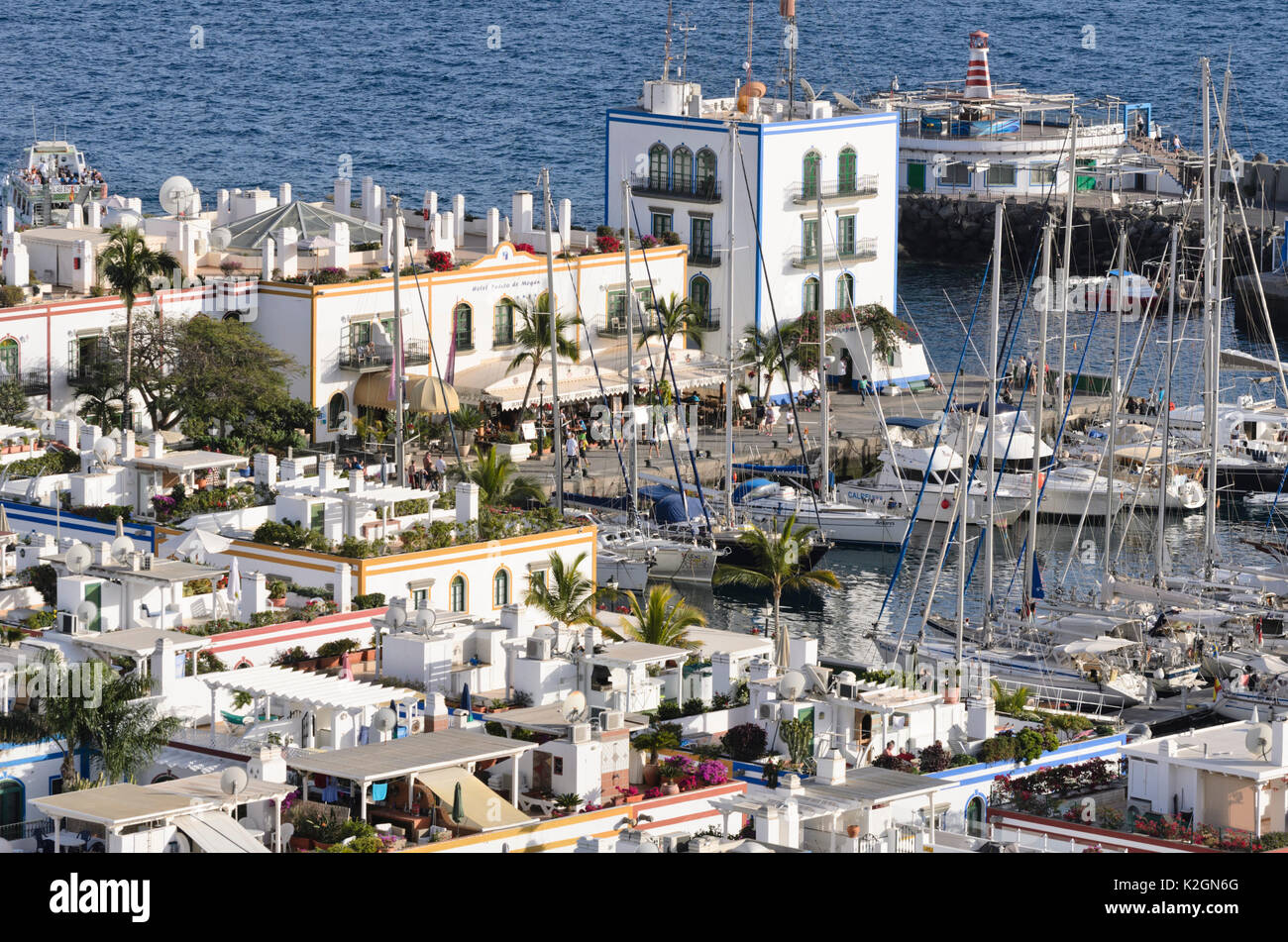 Marina, Puerto de Mogán, gran canaria, Spagna Foto Stock