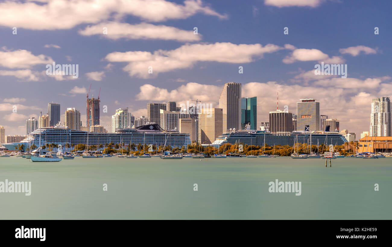 Brickell Skyline Foto Stock