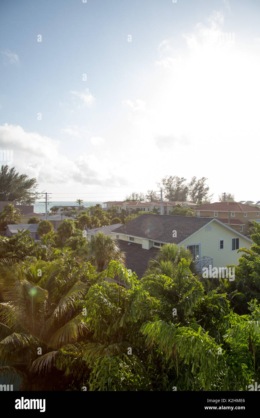 Case sulla spiaggia su Anna Maria Island, Florida Foto Stock