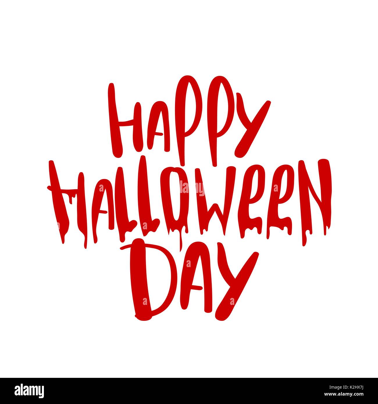 Happy Halloween party scritte Illustrazione Vettoriale