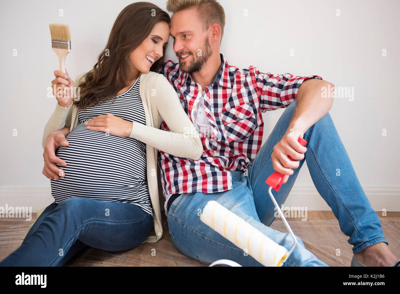 Questa soddisfazione quando si punta tutto sulla propria Foto Stock