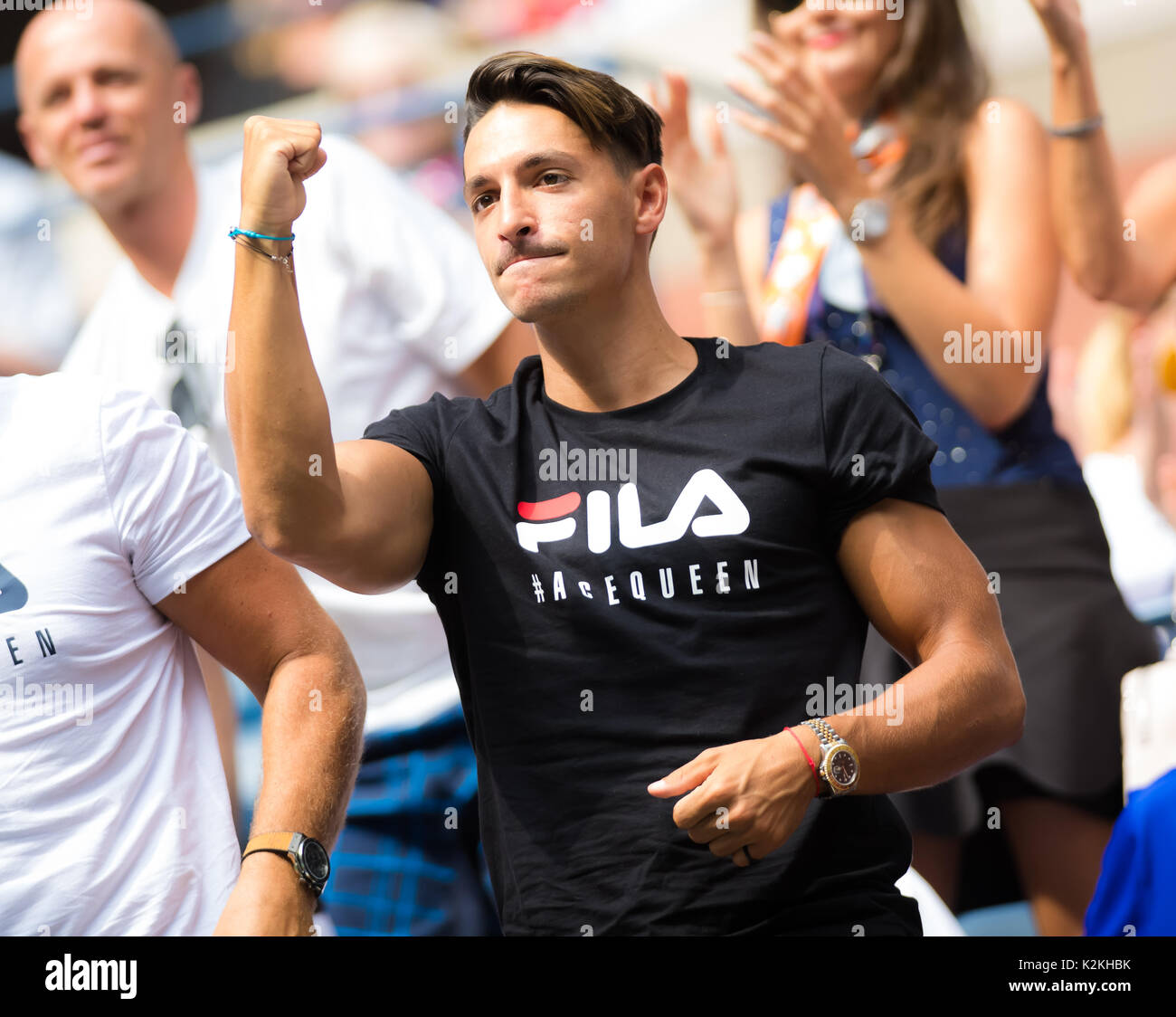 La città di New York, Stati Uniti. Il 31 agosto, 2017. Michal Hrdlicka al 2017 US Open Grand Slam Tennis Tournament © Jimmie48 Fotografia/Alamy Live News Foto Stock