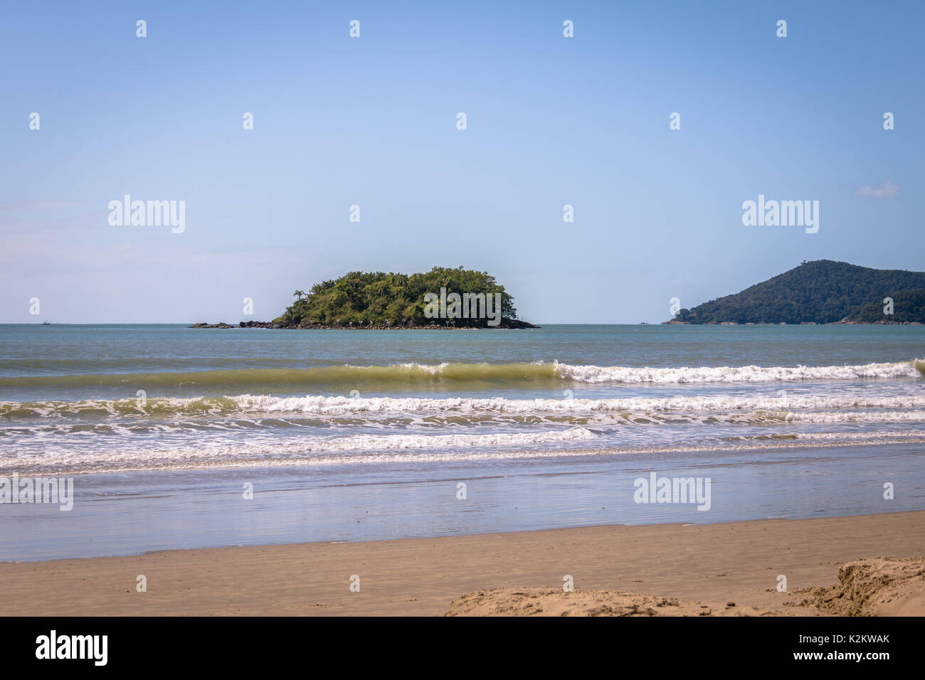 Ilha das Cabras Island - Balneario Camboriu, Santa Catarina, Brasile Foto Stock