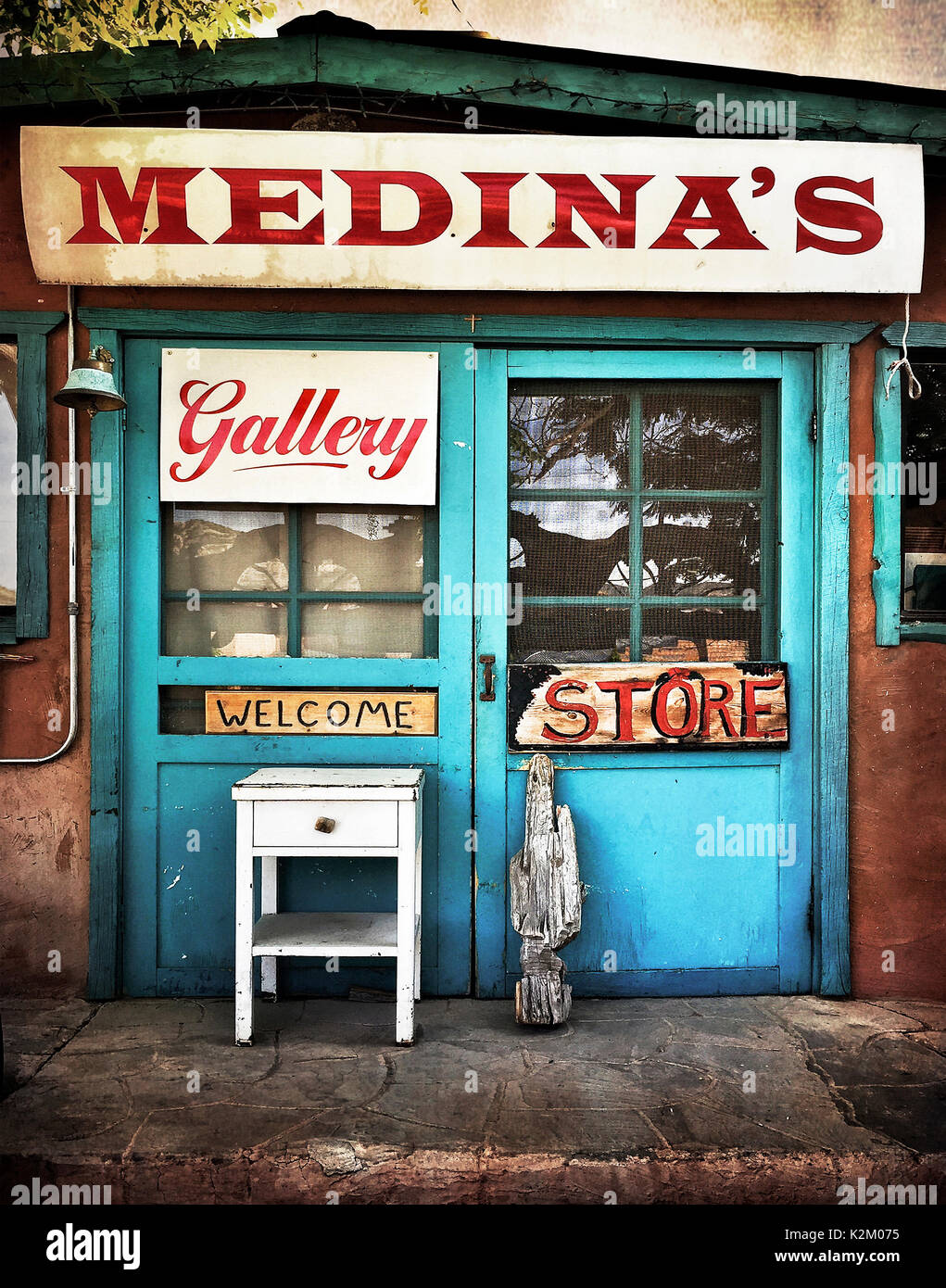 MEDINA di galleria locale e memorizzare in CHIMAYO NEW MEXICO Foto Stock