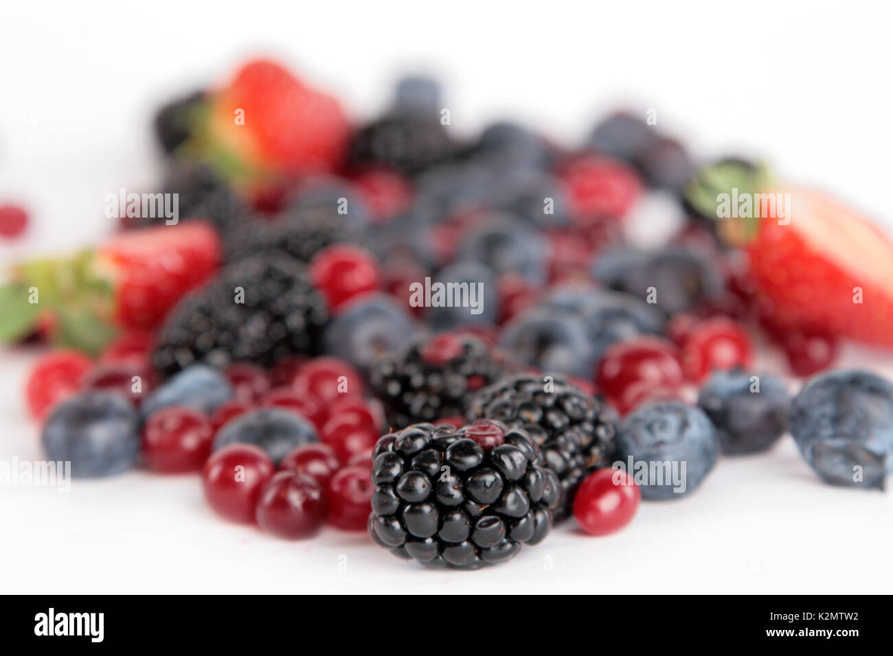 Mescolato con molti frutti esotici per i frullati Foto Stock