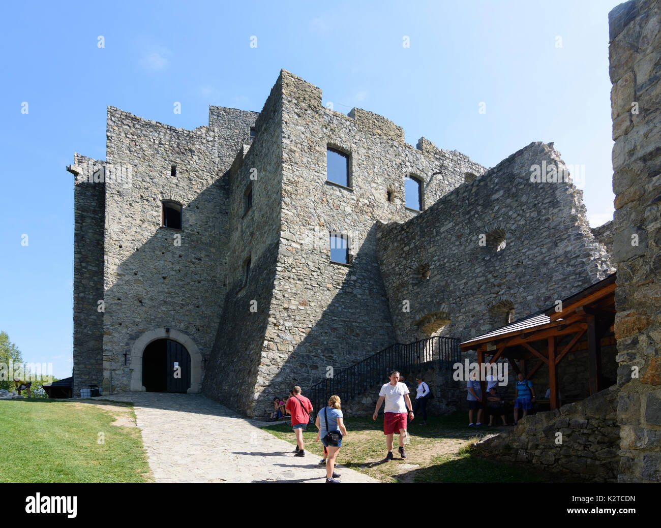 Castello di Strecno, di Strecno, Slovacchia Foto Stock