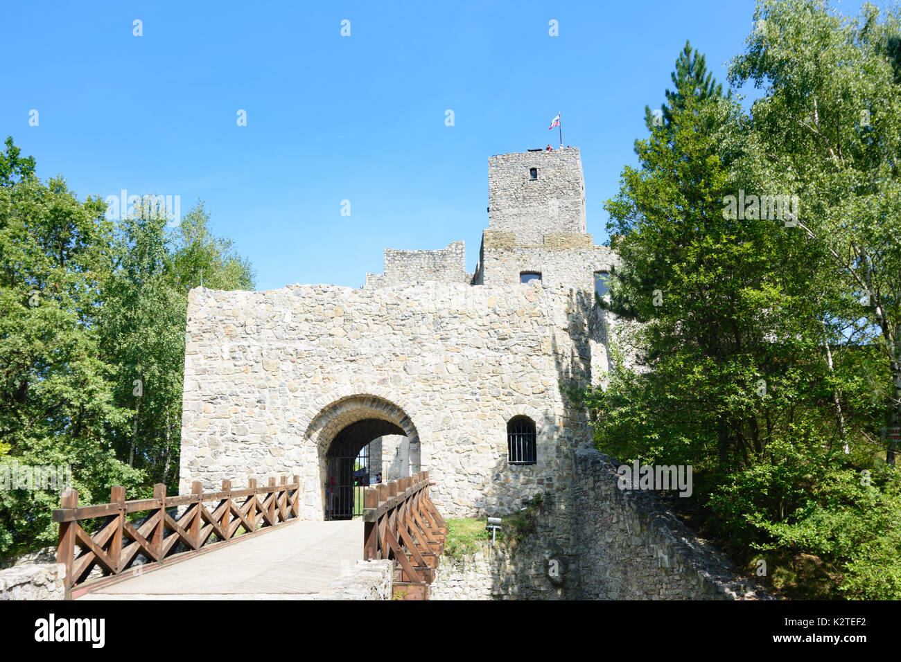 Castello di Strecno, di Strecno, Slovacchia Foto Stock