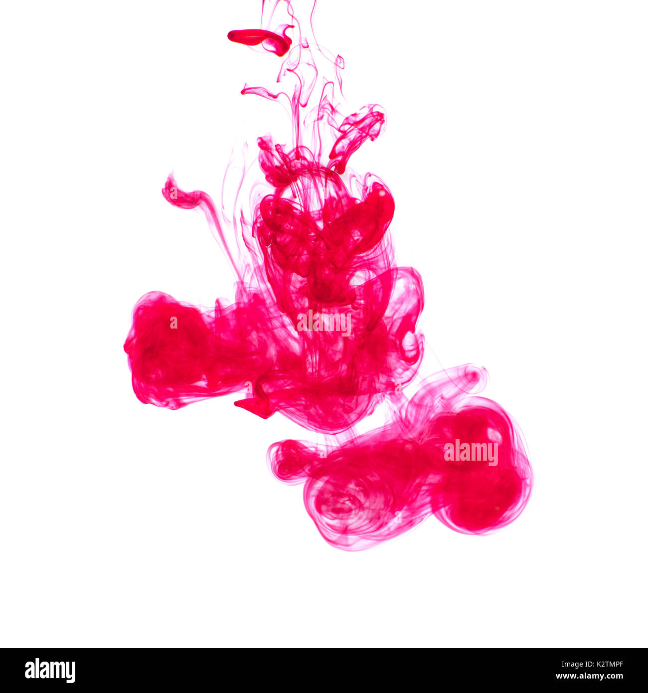 Colorato inchiostro acrilico in acqua. Foto Stock