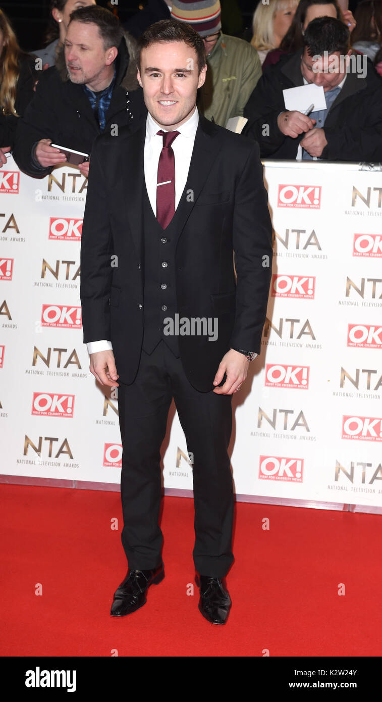 Foto deve essere accreditato ©Alpha premere 079965 25/01/2017 Alan Halsall televisione nazionale TV Awards NTAs 2017 al O2 London Foto Stock