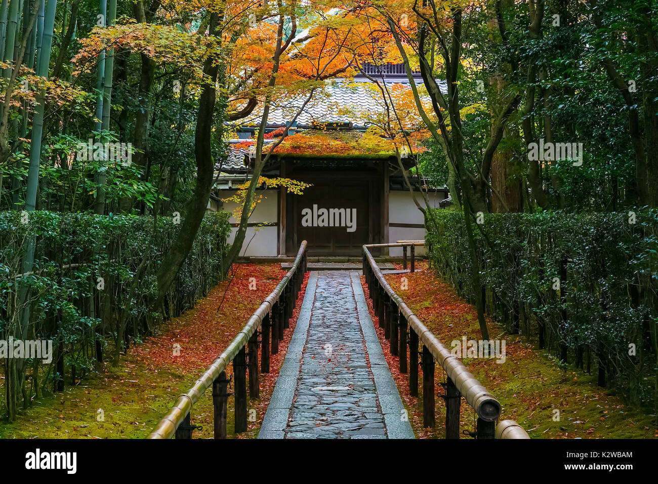 Autunno a Koto-in un Sub Tempio del tempio Daitokuji a Kyoto, Giappone KYOTO, Giappone - 23 novembre 2015: Koto-nel tempio è uno di Daitokuji sub templi, f Foto Stock