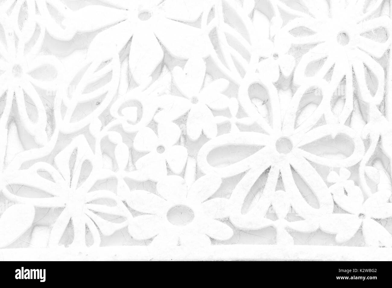 Feltro di lana bianca con texture modelli naturali possono essere utilizzate come sfondo. Foto Stock