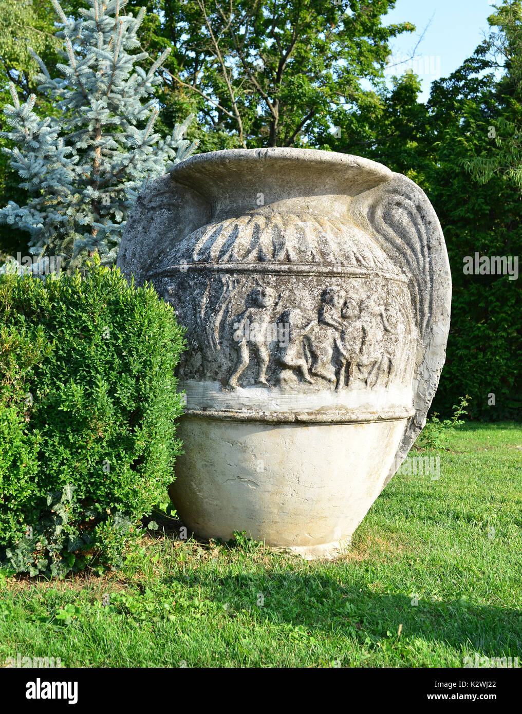 La città di Timisoara Romania Rose Park vaso dettaglio Foto Stock