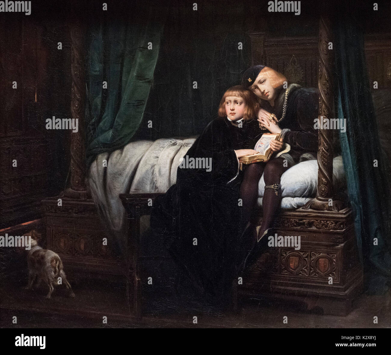 Hippolyte (Paolo) Delaroche (1797-1856) , i due principi, Edward V e il Duca di York nella Torre di Londra, 1830. Foto Stock