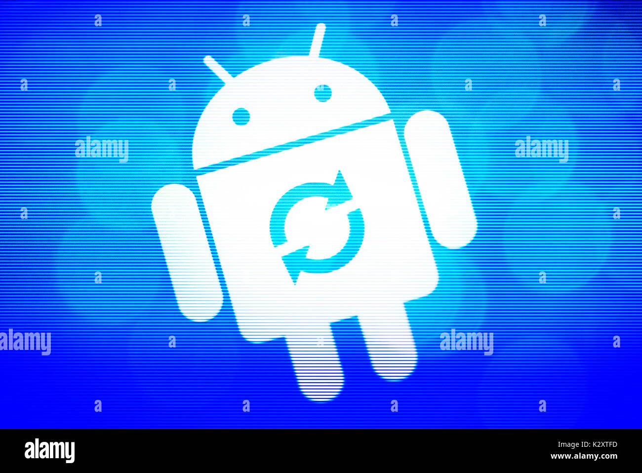 Negozio del sistema operativo Android, Laden des Android-Betriebssystems Foto Stock