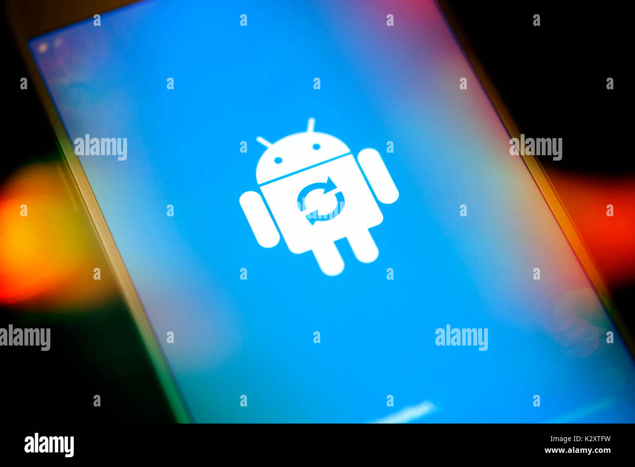Negozio del sistema operativo Android, Laden des Android-Betriebssystems Foto Stock