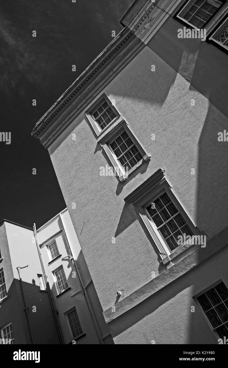 Townhouse in Tenby. Foto Stock