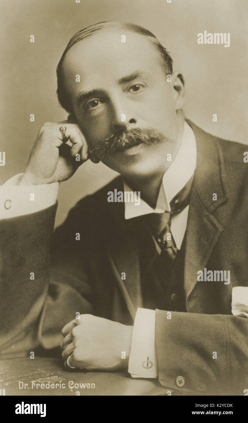 COWEN, Frederic ritratto - compositore inglese, 1852-1935 Foto Stock