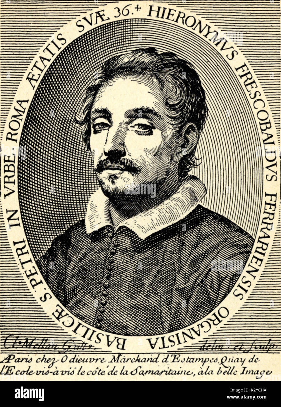 Girolamo Frescobaldi. Compositore italiano, 15831643 Foto stock Alamy