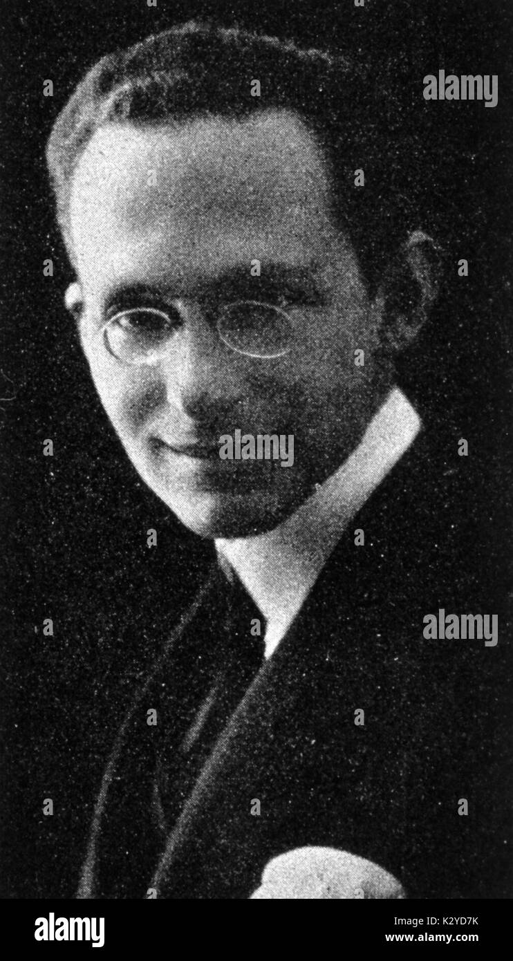 Mario Castelnuovo-tedesco - Ritratto compositore italiano (1895-1969) Foto Stock