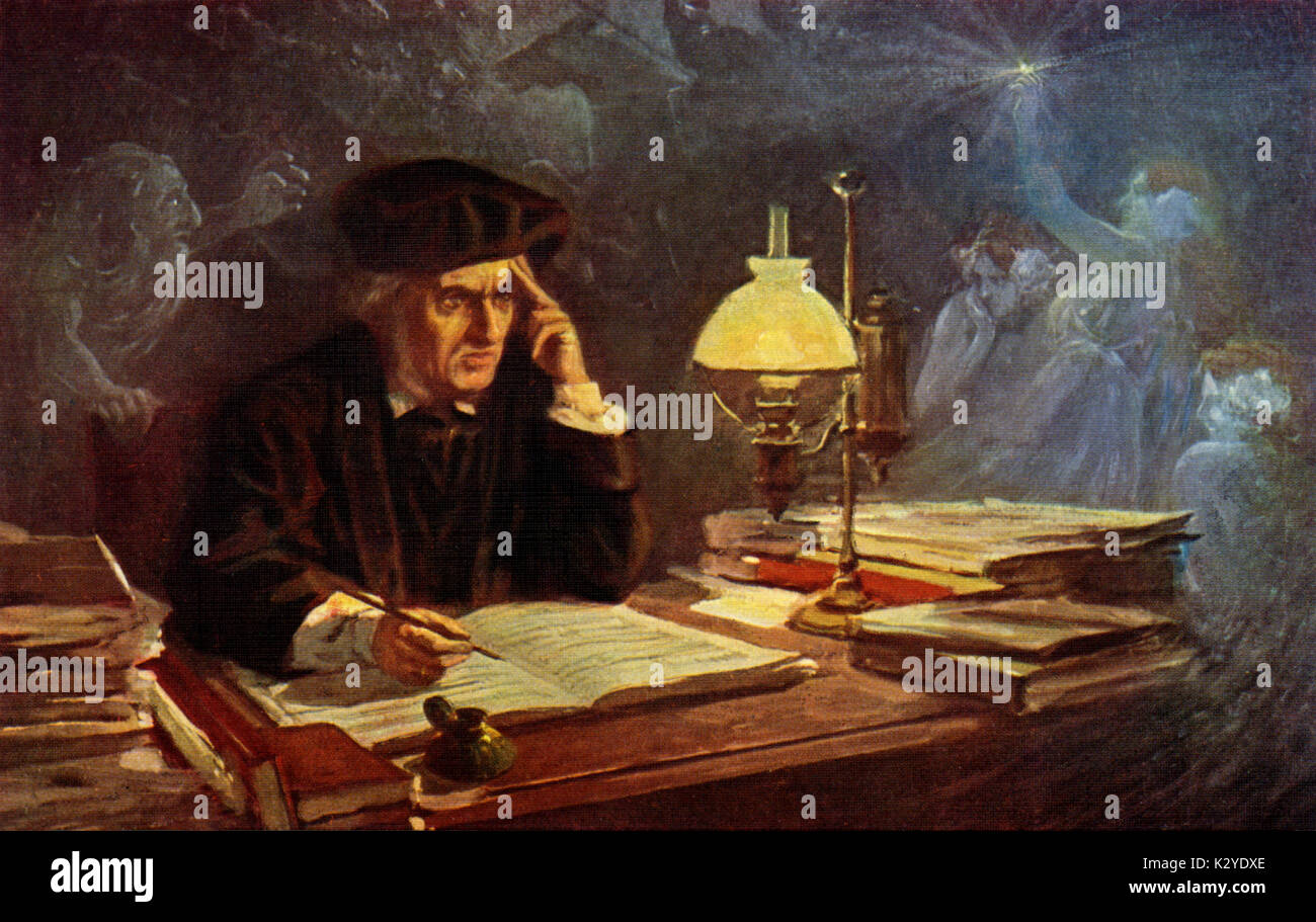 Wilhelm Richard Wagner, che compongono il ciclo di anello. Compositore tedesco & autore, 22 maggio 1813 - 13 Febbraio 1883 Foto Stock