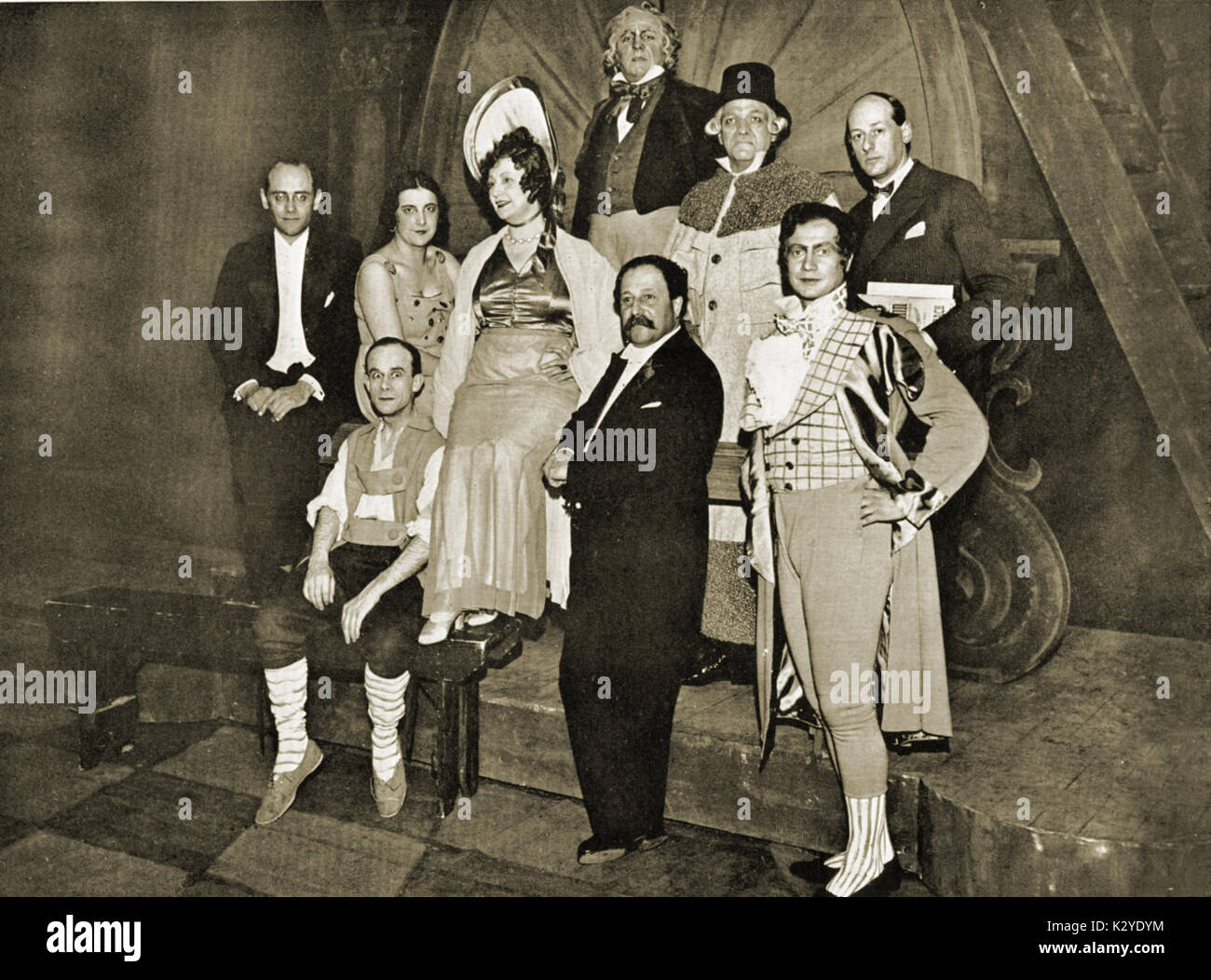 OFFENBACH - i racconti di Hoffmann - Maggio 1932 produzione di Amsterdam .Cast con Pierre Monteux. Tedesco/compositore francese (1819-1880) Foto Stock