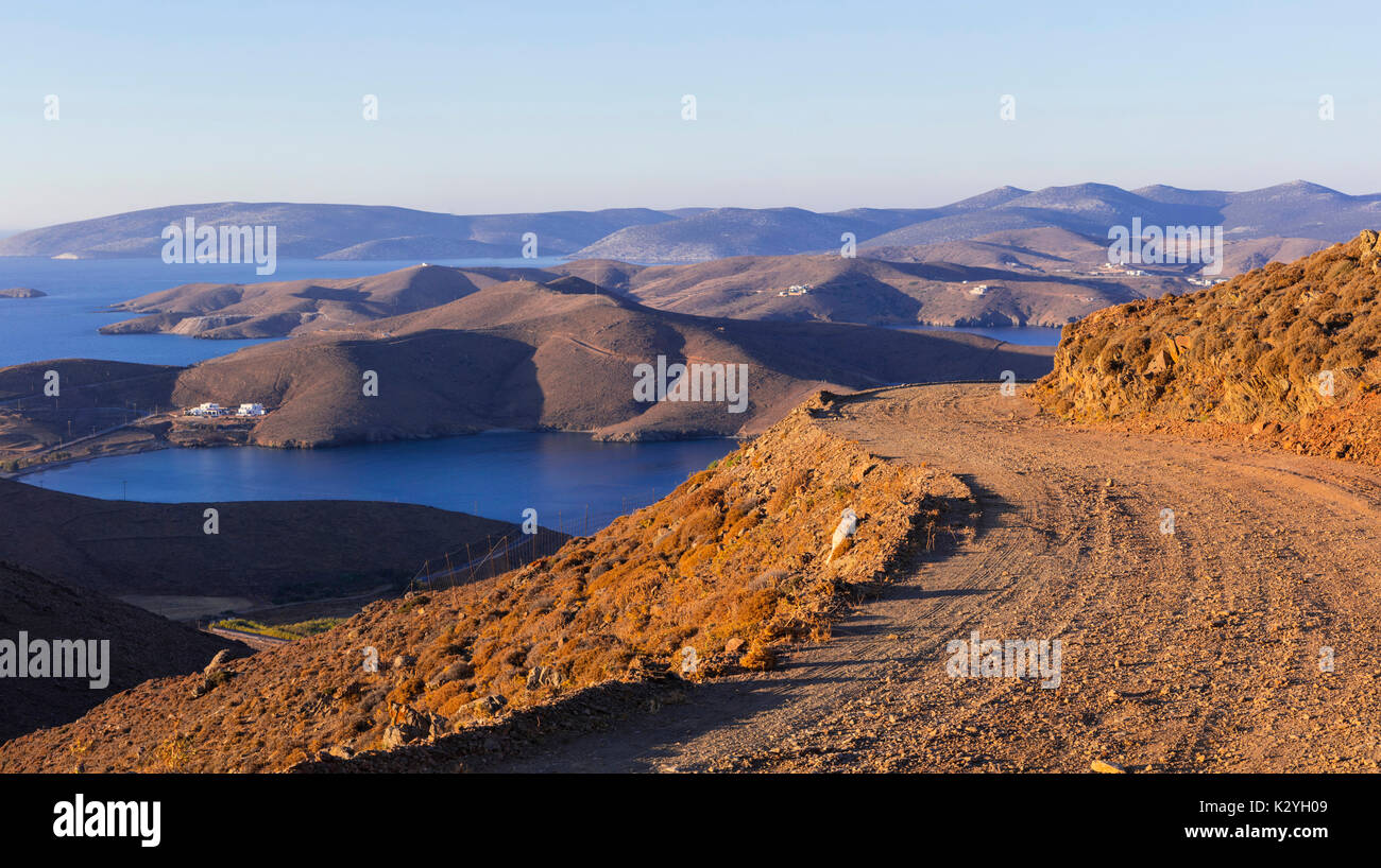 Impressionante paesaggio di Grecia ASTIPALEA isola,vista panoramica. Foto Stock