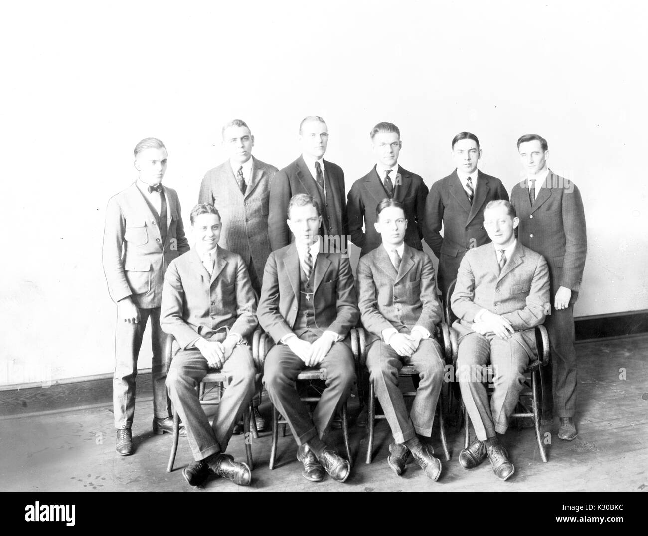 Ritratto di gruppo della Johns Hopkins University Cotillion bordo, 1923. Foto Stock