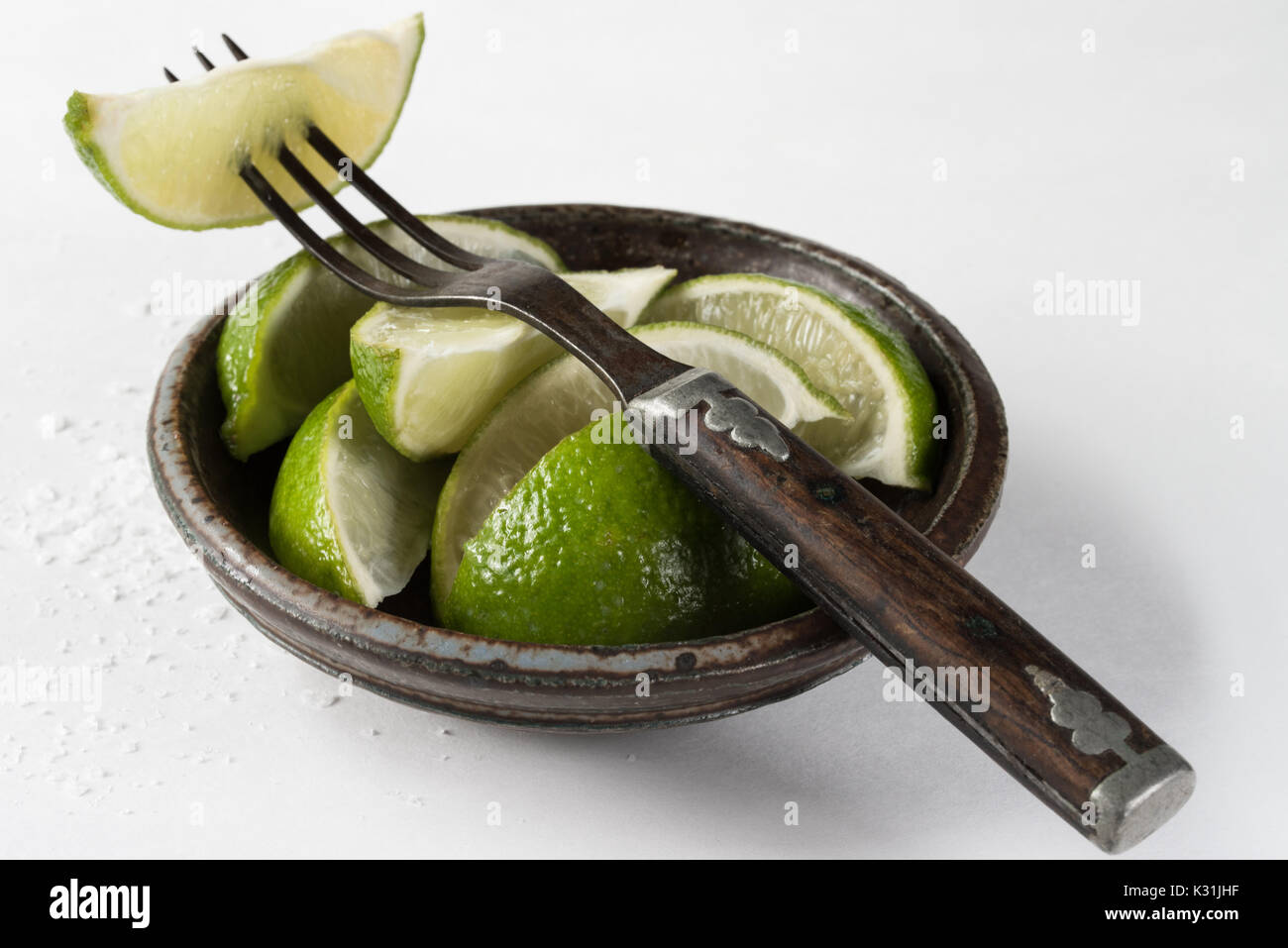 Spicchi di lime Foto Stock