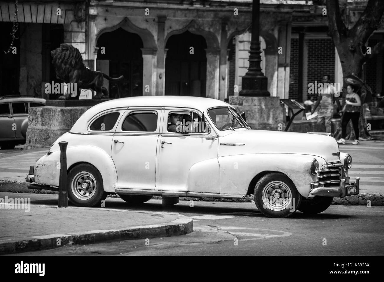 Vecchia Chevrolet Fleetmaster a l'Avana. Migliaia di queste vetture sono ancora in uso in Cuba e hanno fatto diventare un simbolo iconico dell'isola. Foto Stock