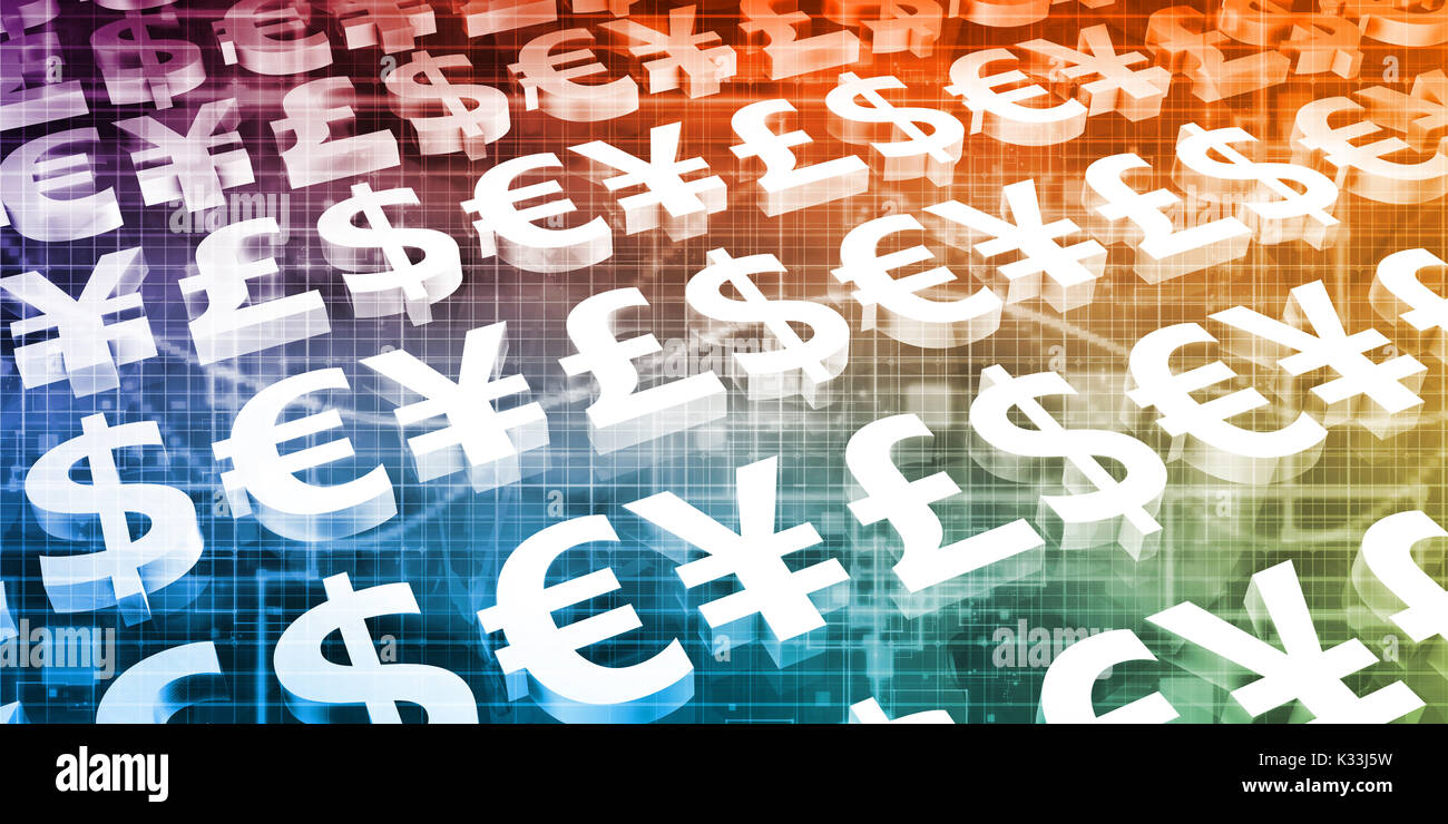 Sistema finanziario o un programma software per computer Foto Stock
