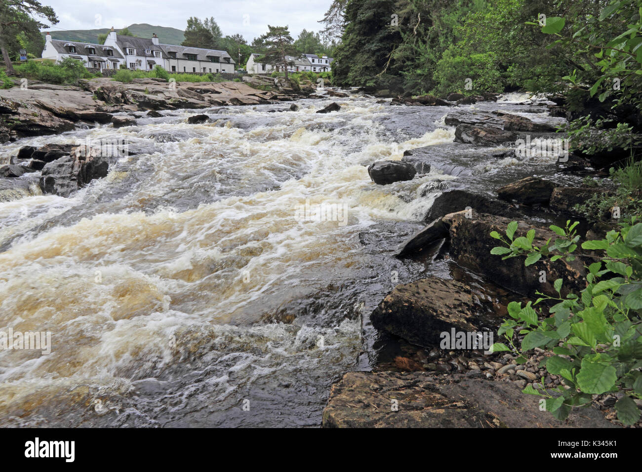 Falls of Dochart, Killin, Scozia Foto Stock