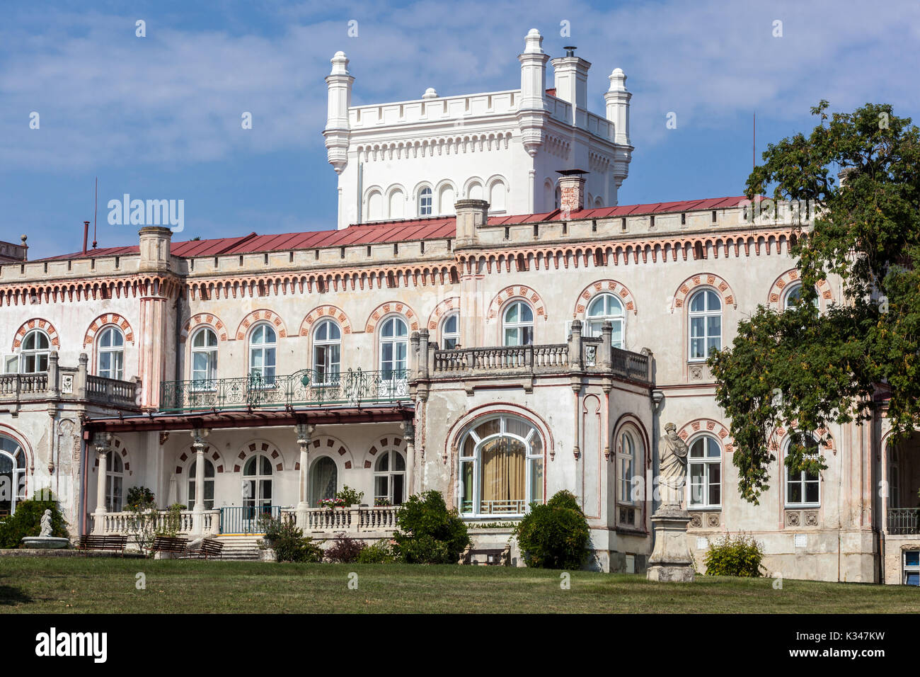 Jevisovice chateau, Repubblica Ceca Foto Stock