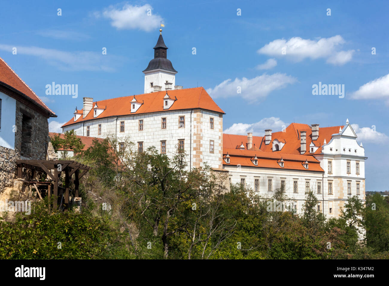Jevisovice Castello, la Moravia del Sud, Repubblica Ceca Foto Stock