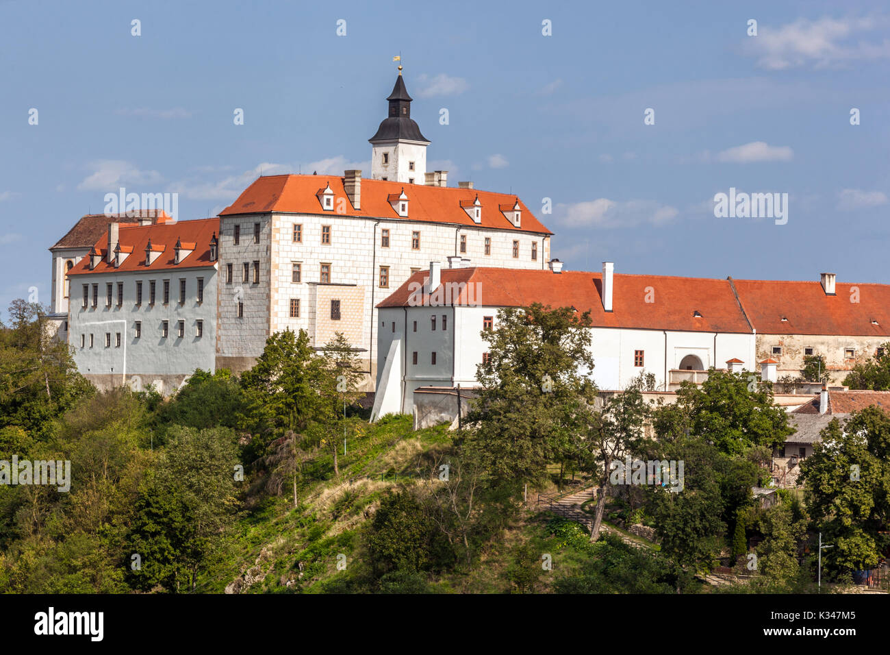 Jevisovice Castello, Moravia meridionale, Repubblica Ceca Castello Moravia Foto Stock