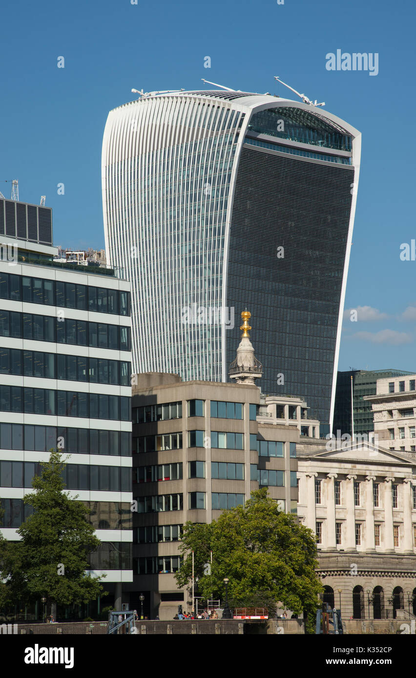 Walkie-talkie edificio, 20 Fenchurch Street, City of London Foto Stock