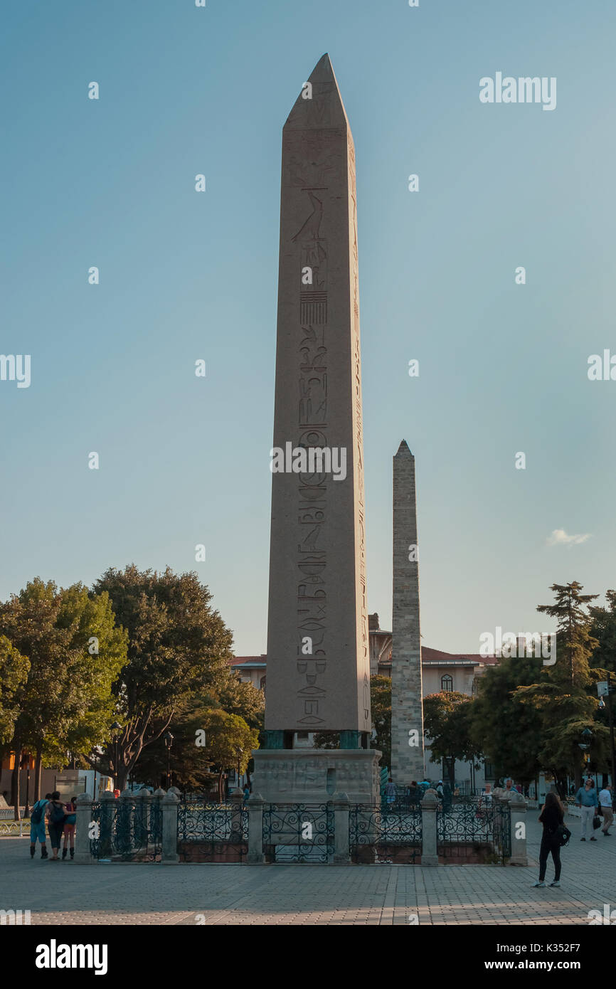 Obelisco di Teodosio & Obelisco Murata Foto Stock