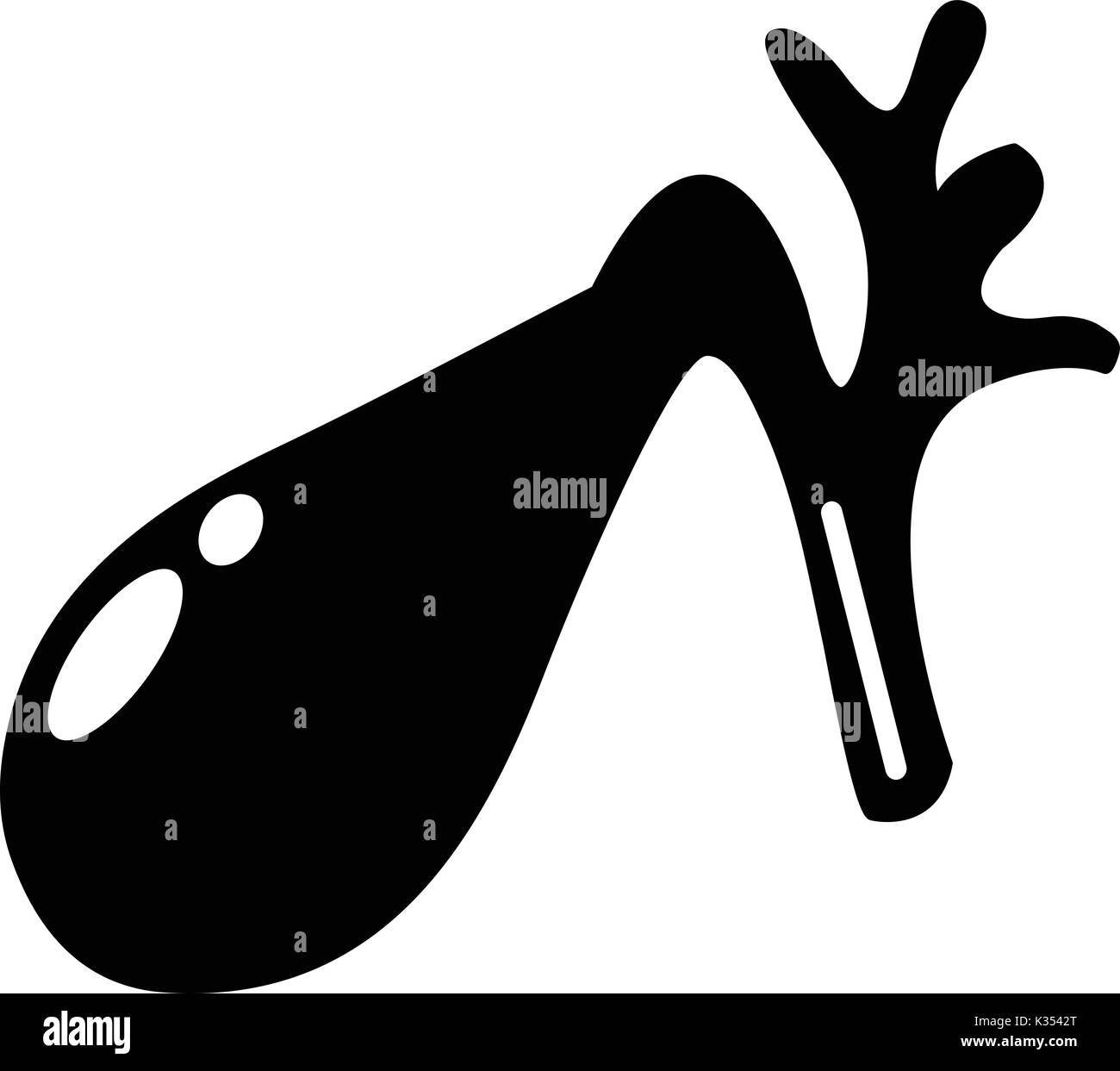 Icona della colecisti , stile semplice Illustrazione Vettoriale