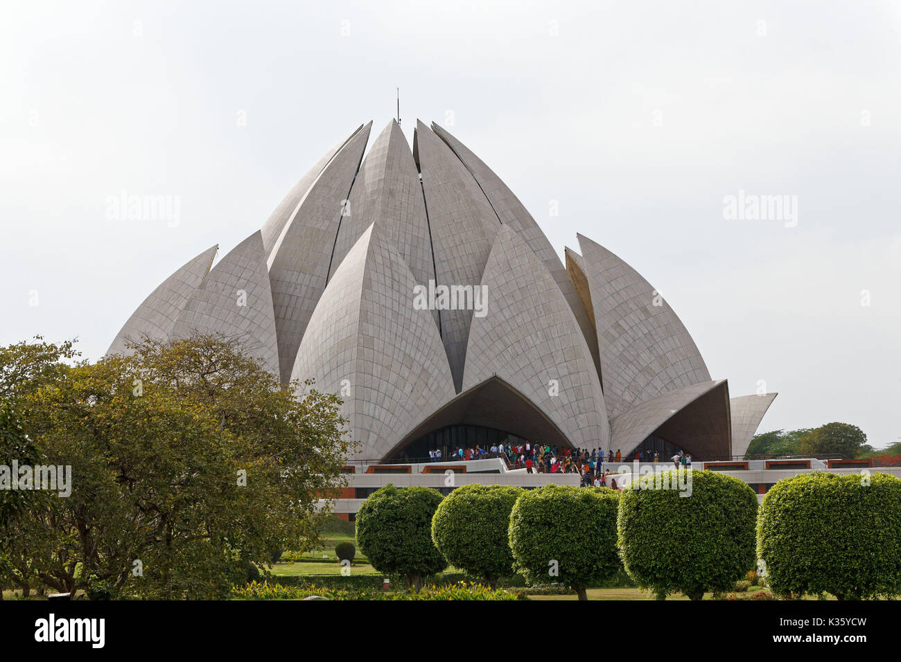 Il Tempio del Loto, situato a Delhi, India, è un Bahá'í casa di culto completata nel 1986. Foto Stock