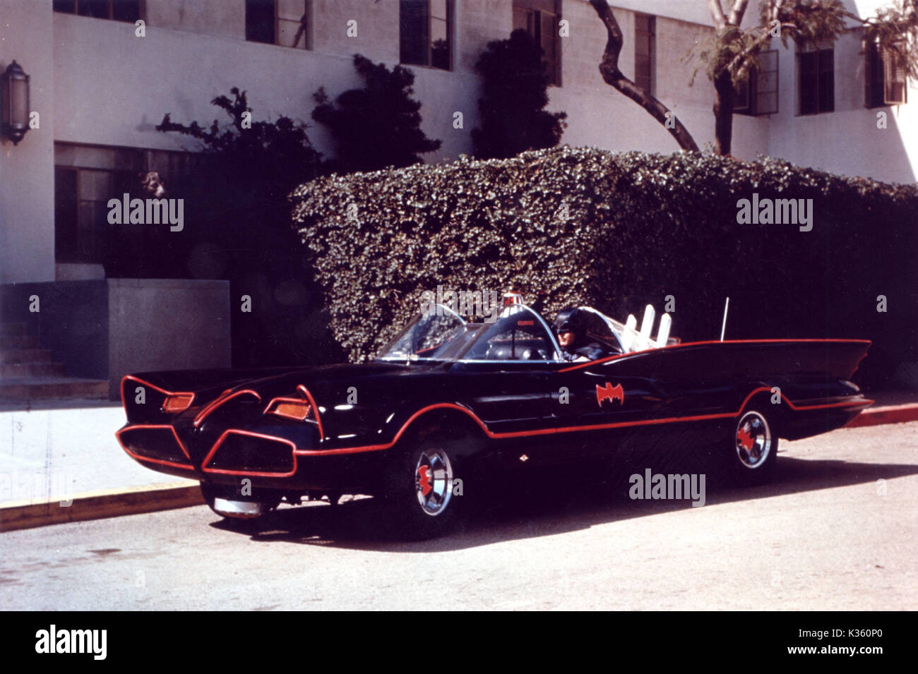 BATMAN ADAM WEST Batmobile data: 1966 Foto Stock