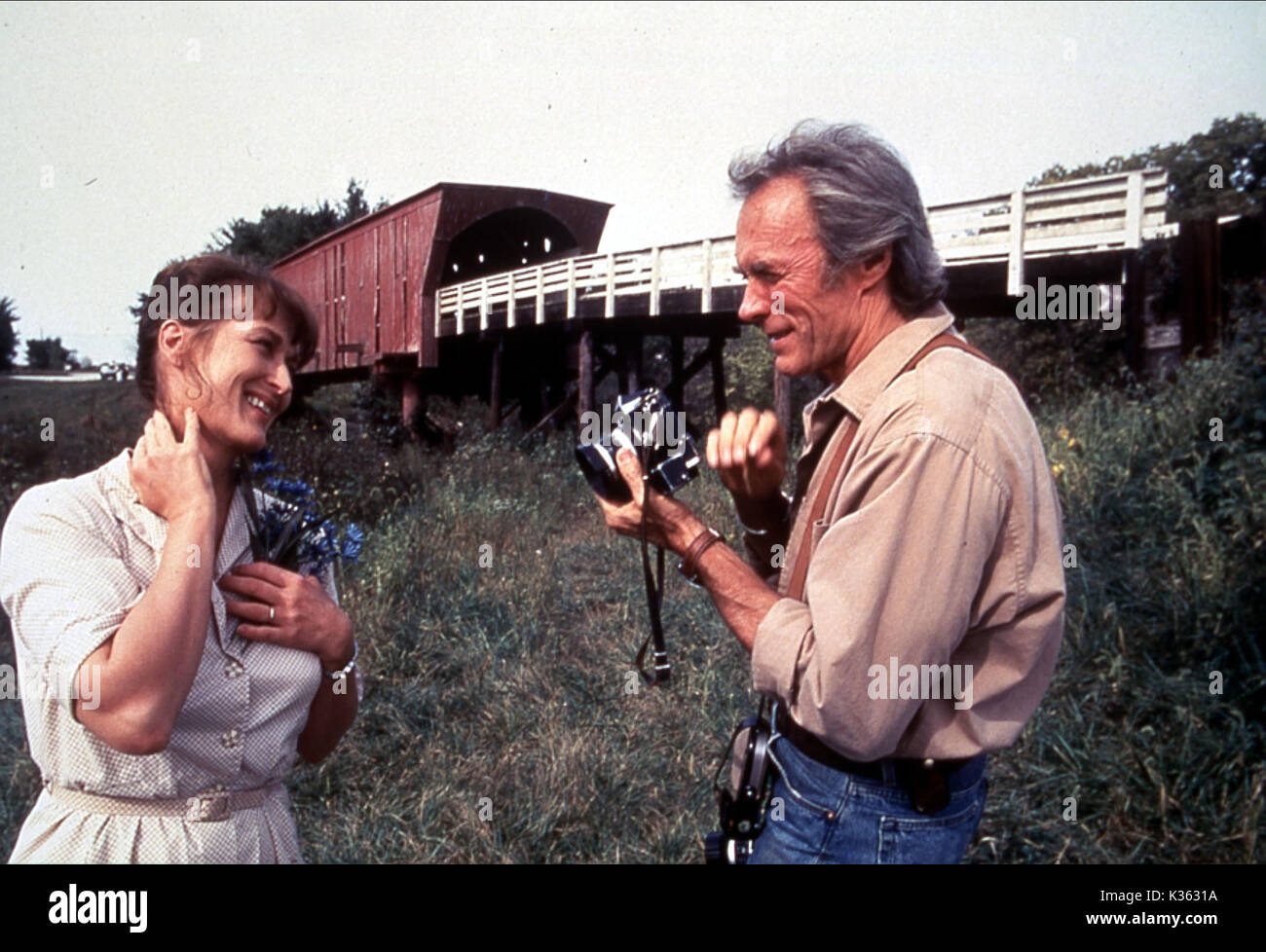 I PONTI DI MADISON COUNTY Meryl Streep, Clint Eastwood data: 1995 Foto Stock
