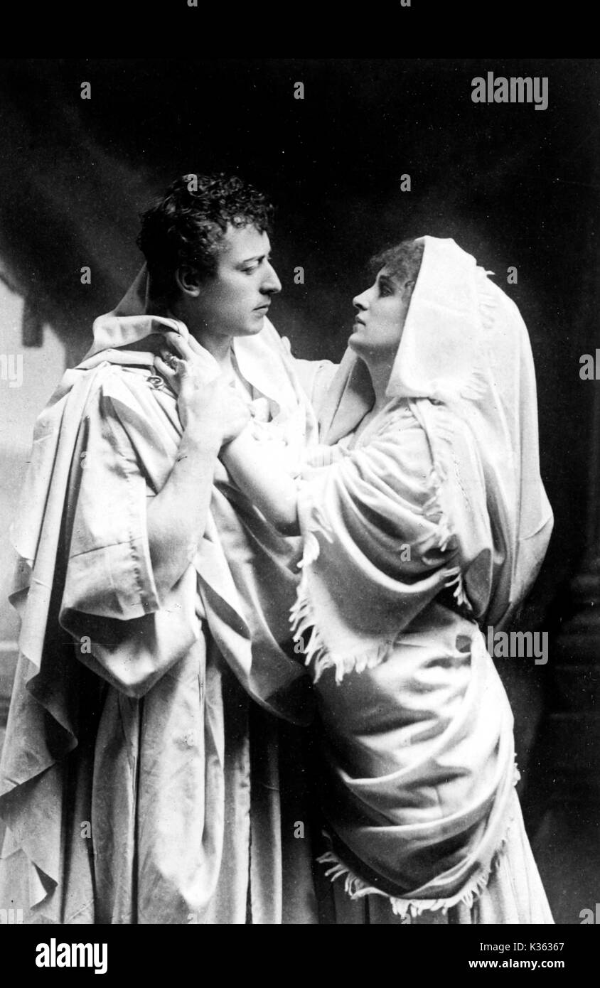 JULIUS CAESAR LEWIS WALLER come Bruto, EVELYN MILLARD come Portia Foto Stock