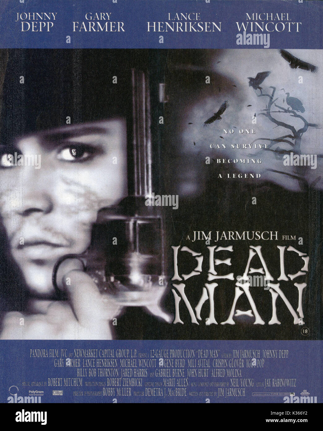 L'UOMO MORTO POSTER data: 1995 Foto Stock