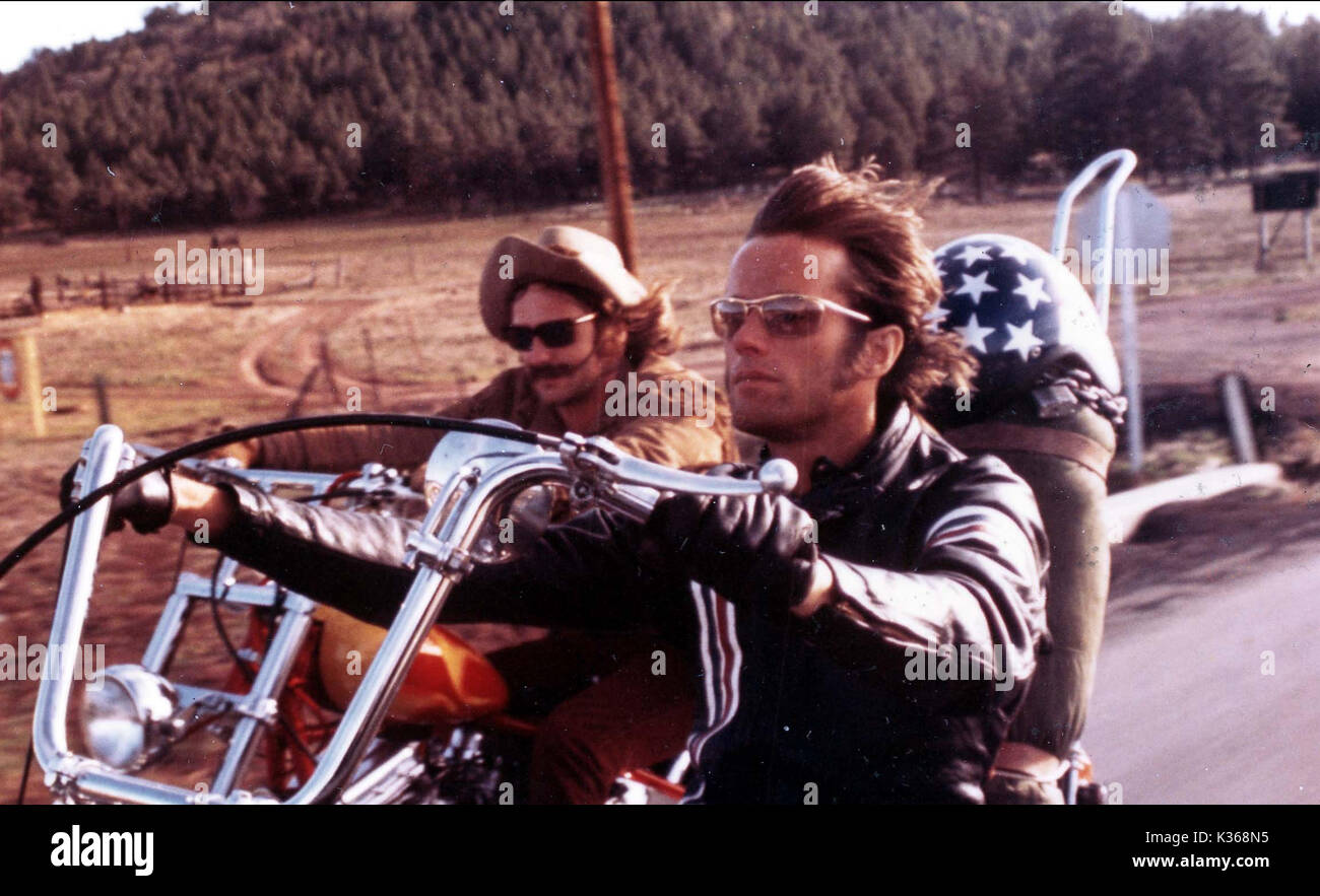 EASY RIDER Dennis Hopper, Peter Fonda data: 1969 Foto Stock