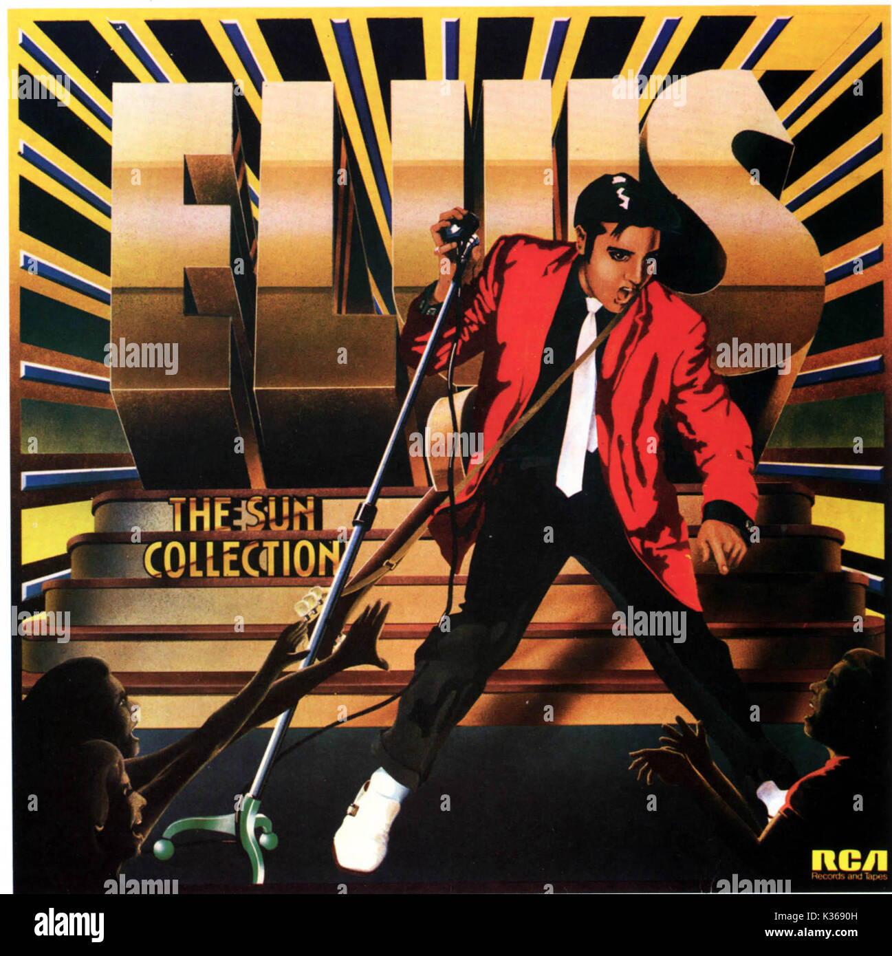 ELVIS PRESLEY - LA COLLEZIONE SUN copertina album Foto Stock