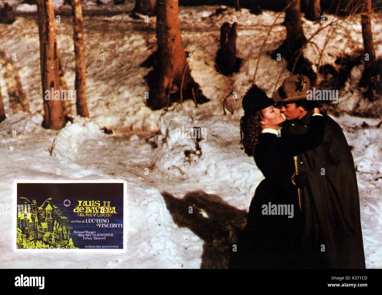 LUDWIG Romy Schneider e Helmut Berger data: 1972 Foto Stock