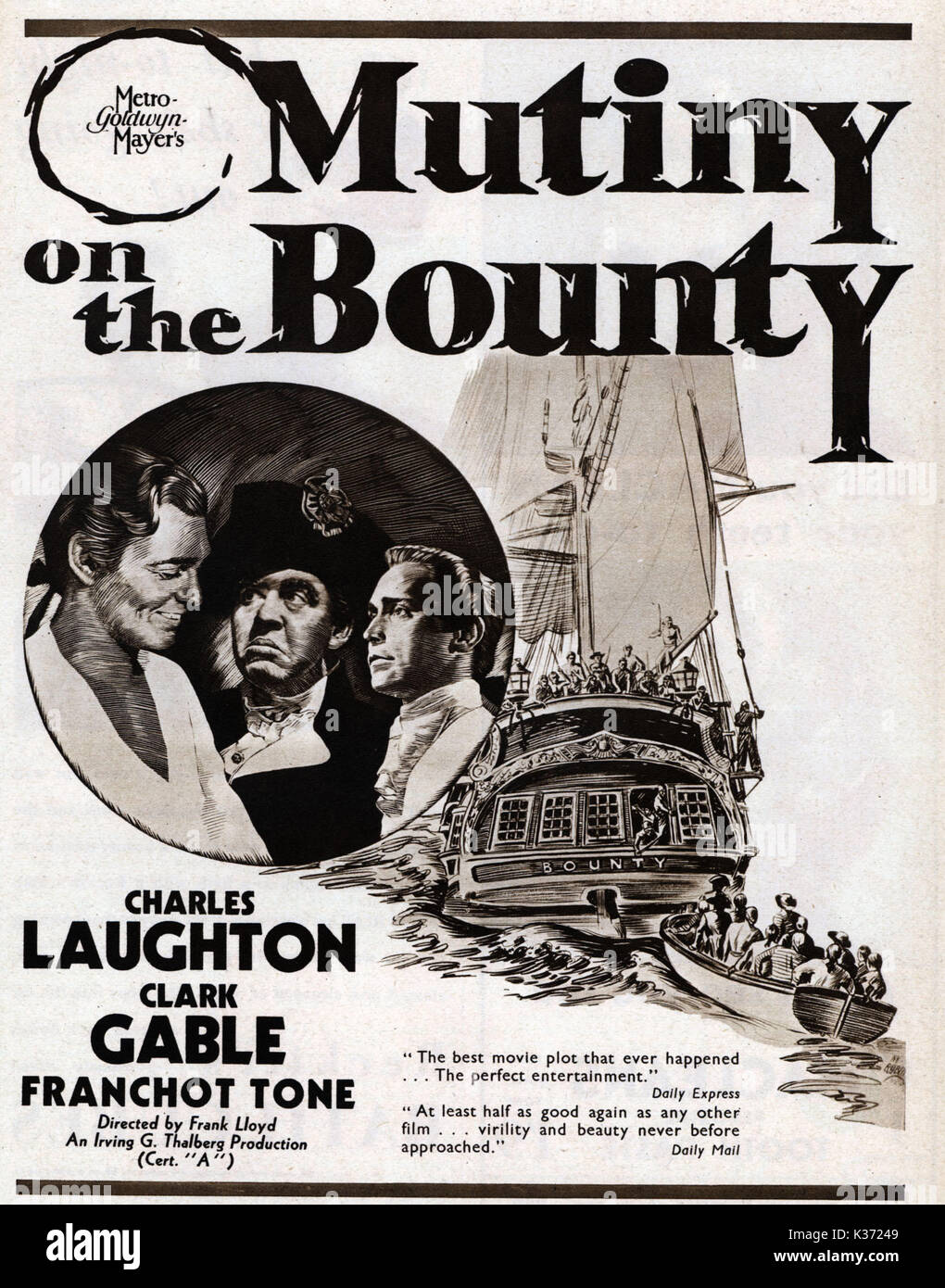 L'ammutinamento del Bounty data: 1935 Foto Stock