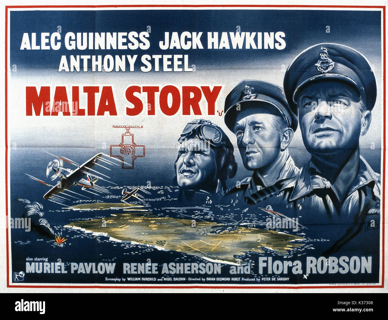 La storia di Malta data: 1953 Foto Stock